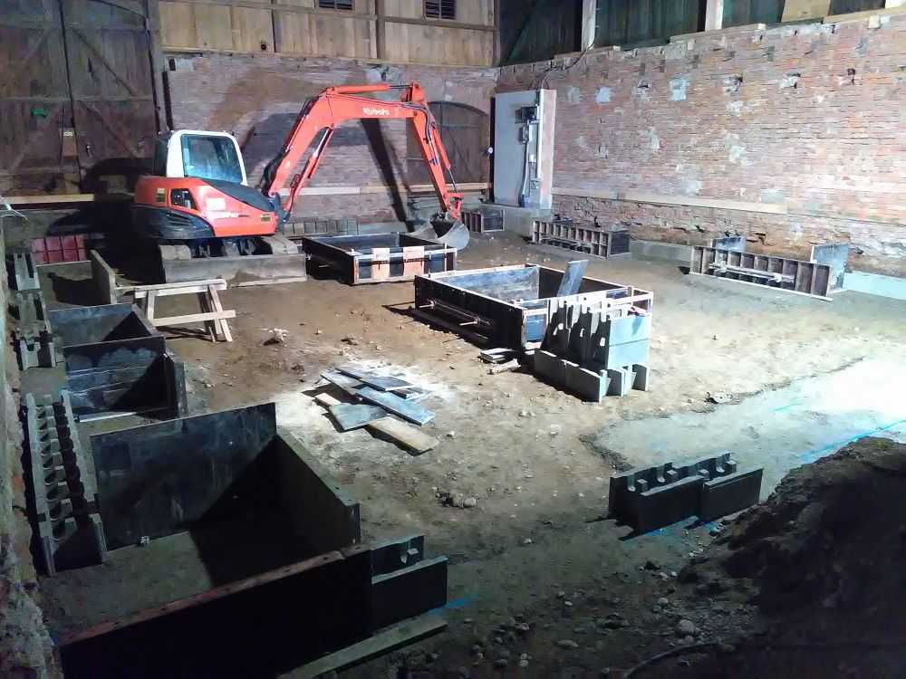 Bauen im Bestand, Errichtung einer Metallbau-Werkstatt